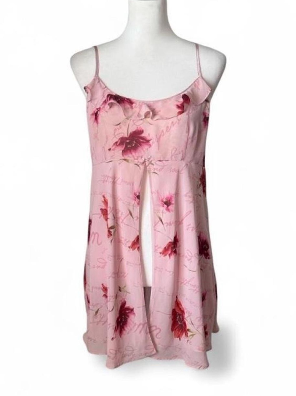 Pink Chiffon Babydoll Slip